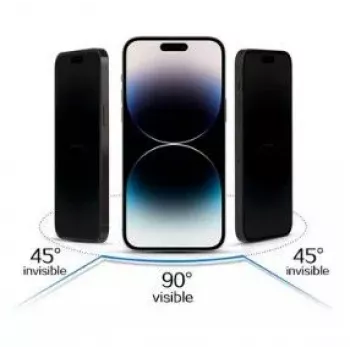 iLike Samsung Galaxy A34 5G Protector de pantalla de cristal templado con privacidad Negro