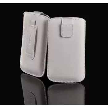 iLike Funda universal de cuero con bolsillo XS Blanco
