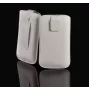 iLike Funda universal de cuero con bolsillo XS Blanco