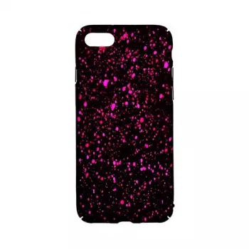GreenGo Apple iPhone 7/8 Funda trasera Splash Negro Rosa