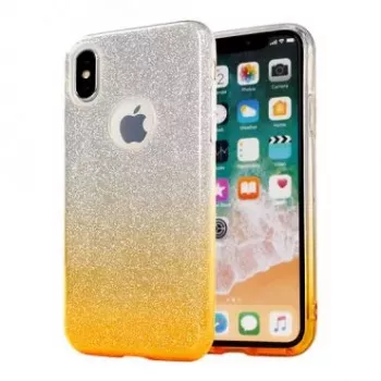GreenGo Apple iPhone XR Funda trasera Bling Oro