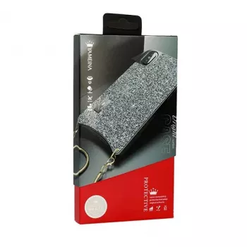 Yameina Apple iPhone XS Max Funda Shiny Case BAG Gris