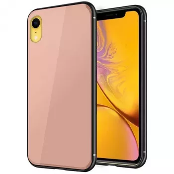 GreenGo Apple iPhone XR Funda Glass Case Rosa