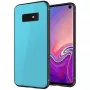GreenGo Samsung Galaxy S10E Funda GLASS Case Azul