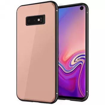 GreenGo Samsung Galaxy S10E Funda GLASS Case Rosa
