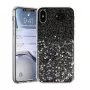 Vennus Apple iPhone X/XS Funda Trasera de Silicona Negra