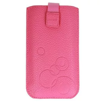 iLike Funda Universal de Cuero con Bolsillo XL Rosa