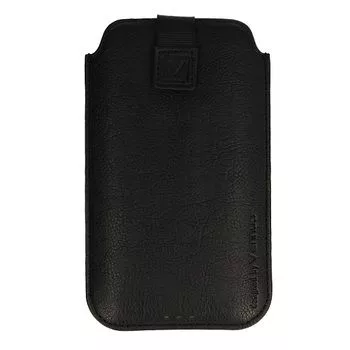 iLike Funda Universal de Cuero con Bolsillo L Negro
