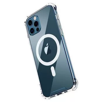 Tel Protect Apple iPhone 12 Pro Max Funda MagSilicone Transparente