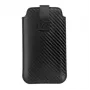 iLike Funda Universal de Cuero con Bolsillo Carbon L Negro