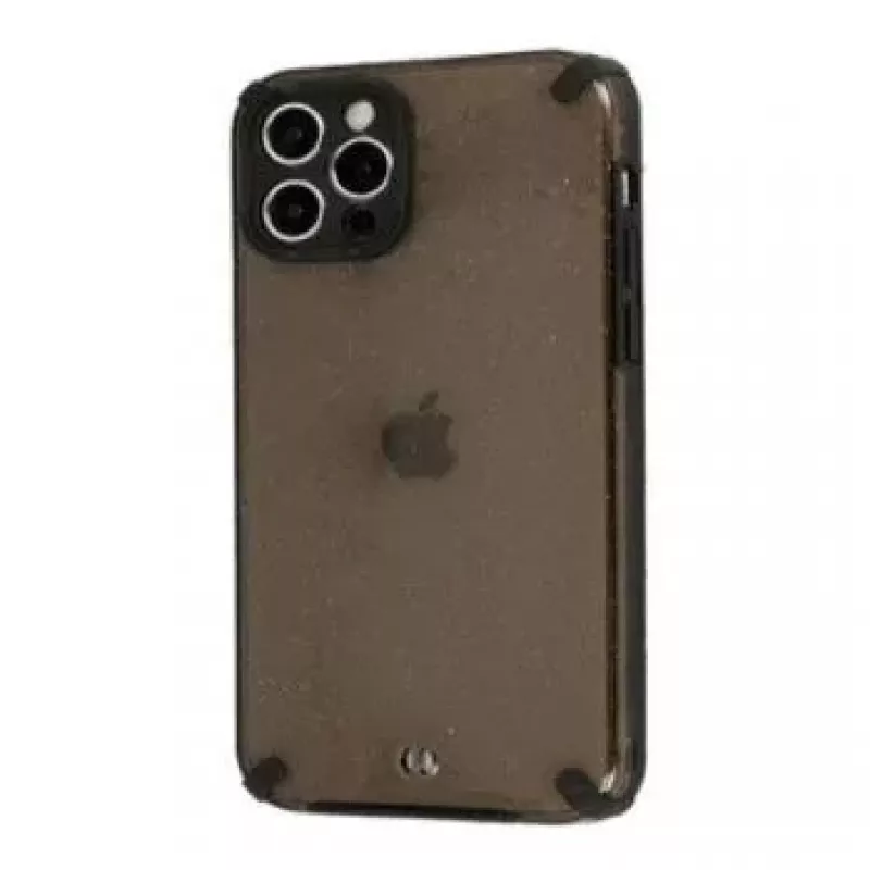 iLike Apple iPhone 12 Pro Funda Armor Glitter Negro