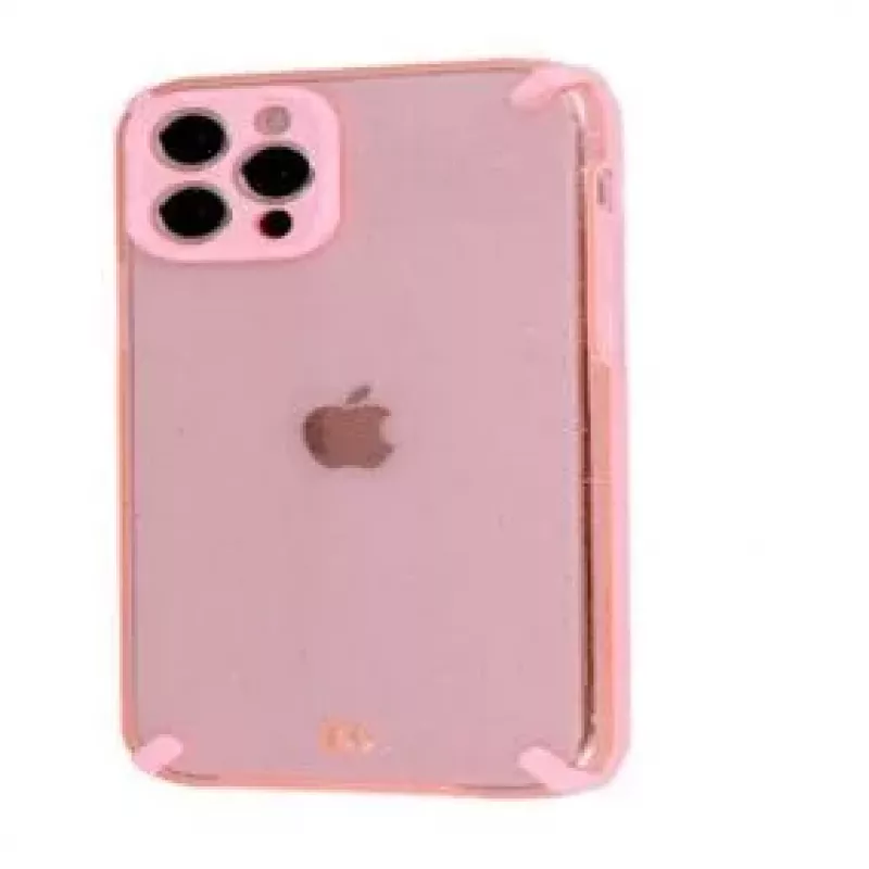 iLike Apple iPhone 12 Pro Max Funda Armor Glitter Rosa