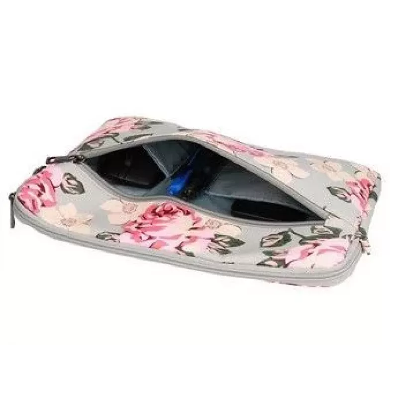 iLike Funda Wonder Sleeve Portátil 15-16 Pulgadas Gris Rojo