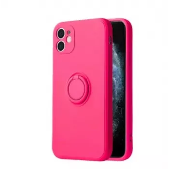 iLike Funda de Silicona con Anillo para Xiaomi Redmi 9C / 10A - Rosa