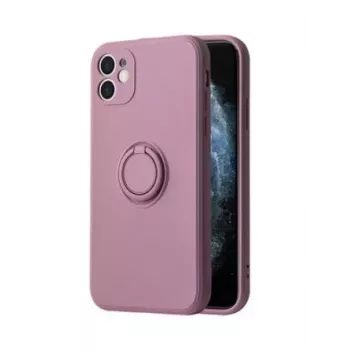 iLike Apple iPhone 14 Pro Funda Ring de Silicona Lila