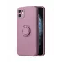 iLike Apple iPhone 14 Pro Max Funda Ring de Silicona Morada