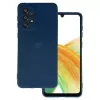 Vennus Samsung Galaxy A13 4G Funda de Silicona Corazón Azul Oscuro