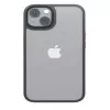 iLike Funda Apple Satin Matt para iPhone 14 6,1 pulgadas - Negro