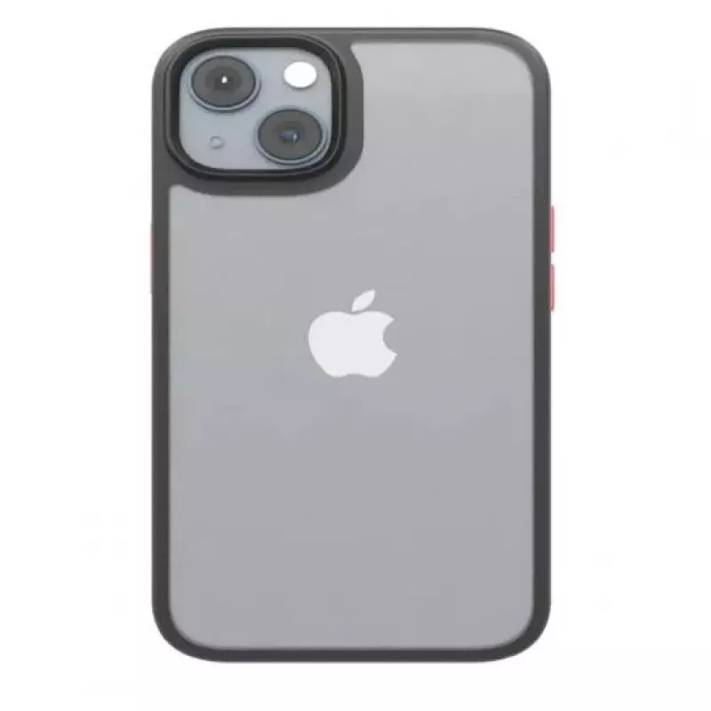 iLike Funda Apple Satin Matt para iPhone 14 6,1 pulgadas - Negro