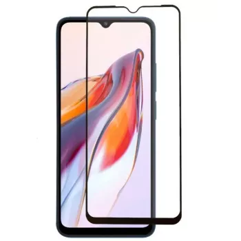 iLike Protector de pantalla de cristal templado 6D para Xiaomi Redmi 10C / 12C / Poco C40 - marco negro