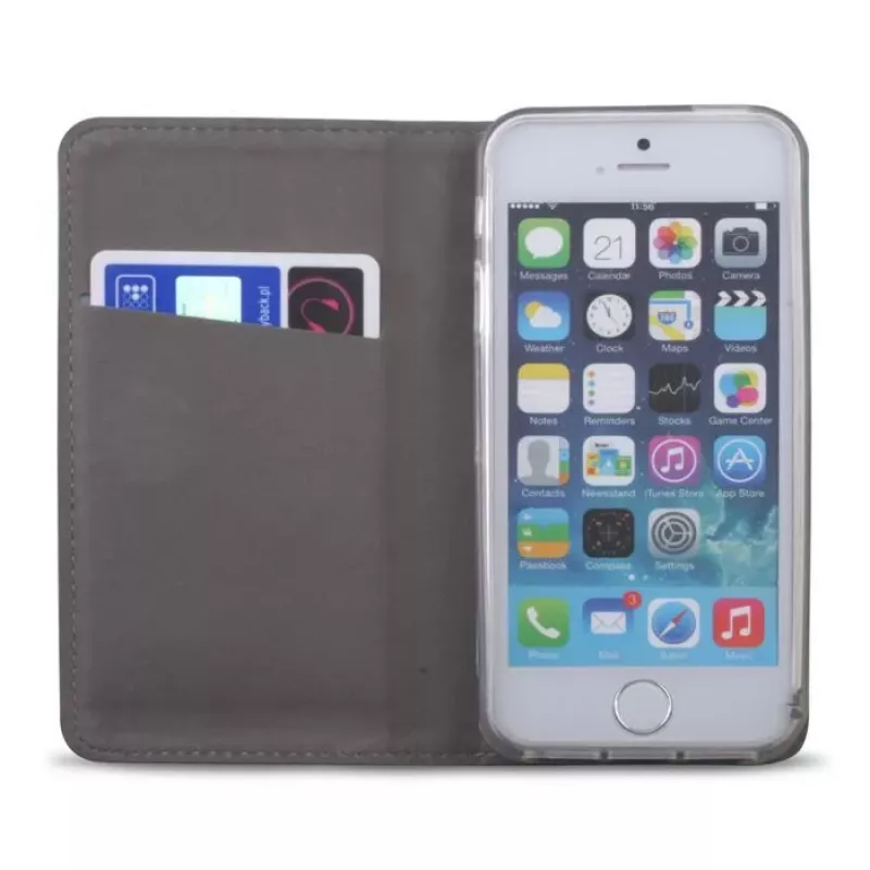 GreenGo Honor 5x Funda Tipo Cartera Flip Smart Magnet Dorada