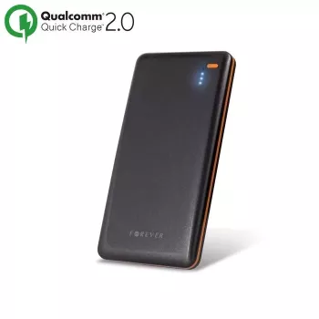 Forever Batería Externa Universal 10000 mAh PTB-03 QUALCOMM Quick Charge 2.0 Negra