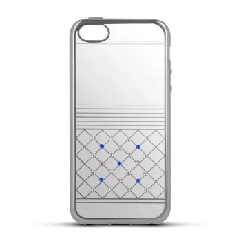 Beeyo Huawei Y5 II Funda trasera TPU Luxury plateada