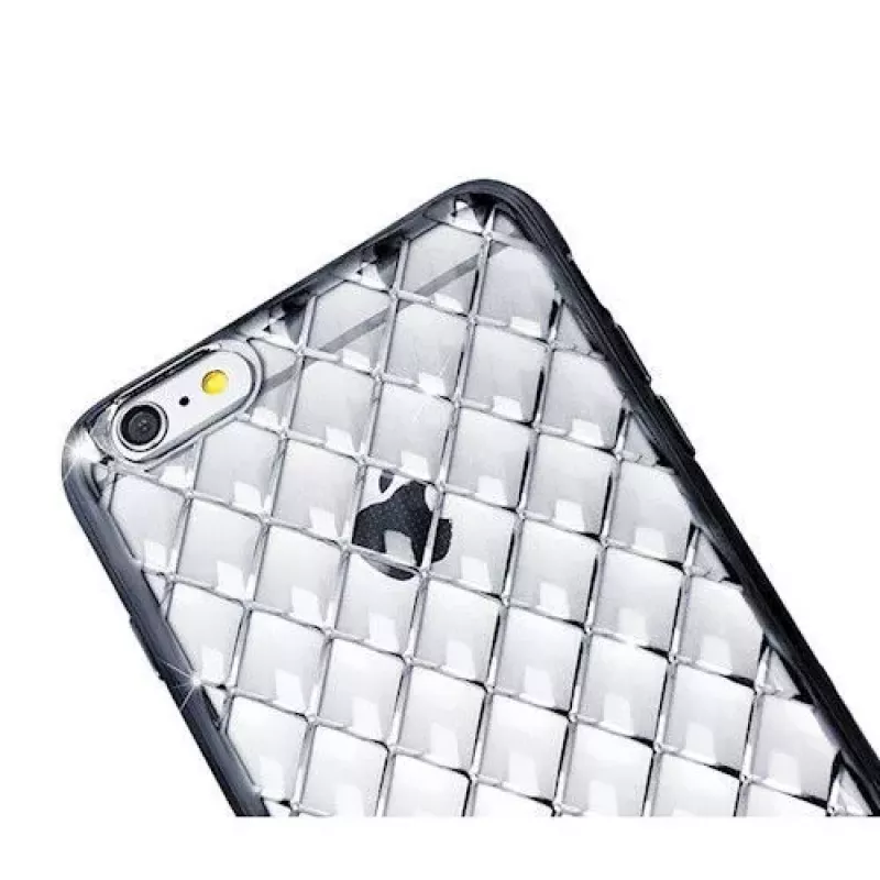 GreenGo Apple iPhone 7 Plus Funda Grid plateada