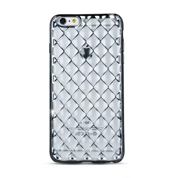 GreenGo Apple iPhone 7 Plus Funda Grid plateada