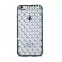 GreenGo Apple iPhone 7 Plus Funda Grid plateada