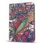 iLike Funda Folk para tablet de 9-10 inch, multicolor, piel PU, solapa magnética, función de soporte