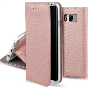 GreenGo Funda cartera Smart Magnet para LG Q6 - oro rosa