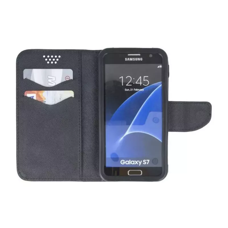 GreenGo Funda de silicona Fancy Smart universal 5.5 negra