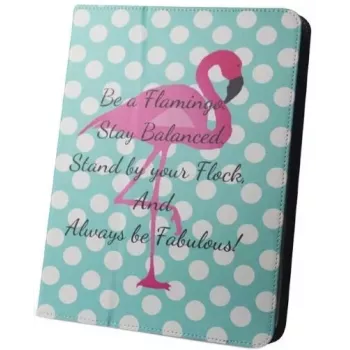 iLike Flamingo and Dots funda para tablets de 9-10 pulgadas