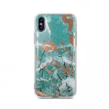 iLike Funda Marmur para Apple iPhone X / iPhone XS verde