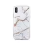 iLike Funda Marmur para Apple iPhone XR blanca