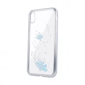 iLike Funda Lotus para Apple iPhone X / iPhone XS plateada