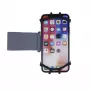iLike funda universal de silicona para brazalete para smartphones de 4-6 pulgadas, negra