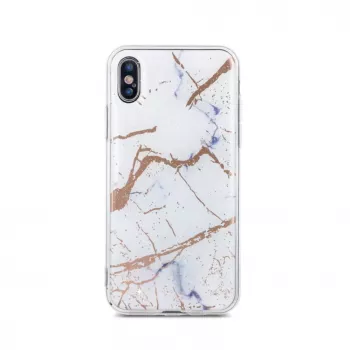 iLike Funda Marmur para Samsung Galaxy S10e blanca