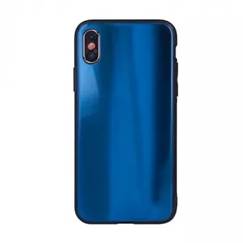 GreenGo Funda TPU de cristal Aurora para Huawei P30 azul oscuro