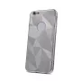 iLike Apple iPhone XR Funda Geometric Shine plateada