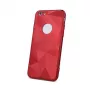 iLike Apple iPhone 8 Plus Funda Geometric Shine roja