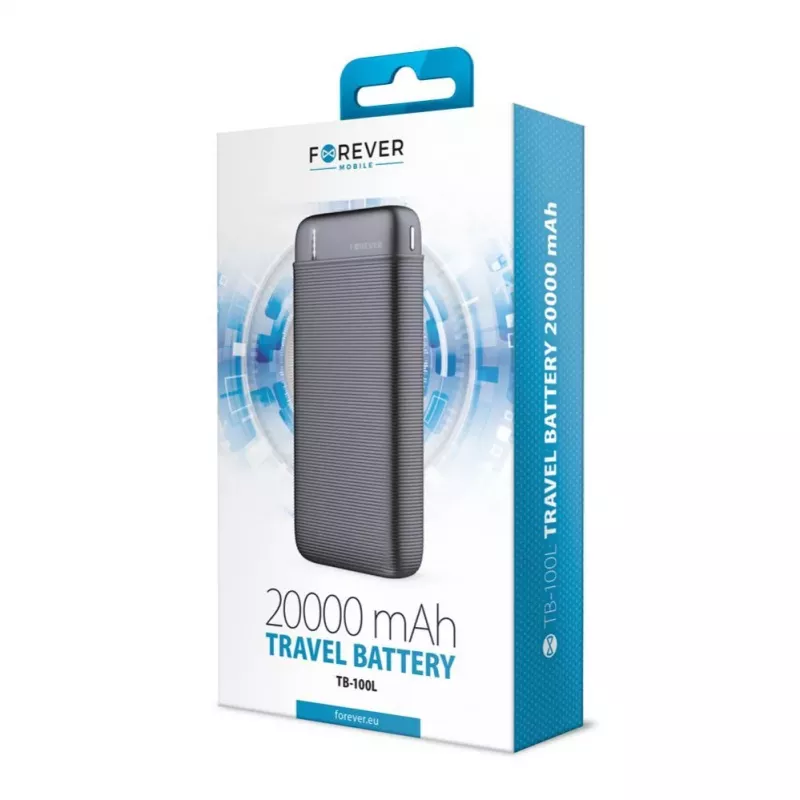Forever Batería externa TB-100L 20000 mAh negra