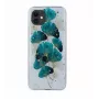 iLike Funda Gold Glam para iPhone 11 con estampado de hojas