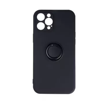 iLike Funda con anillo para dedo para Samsung Galaxy A13 5G / A04S negra