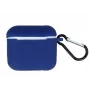 iLike Funda para Apple AirPods 3 con mosquetón azul