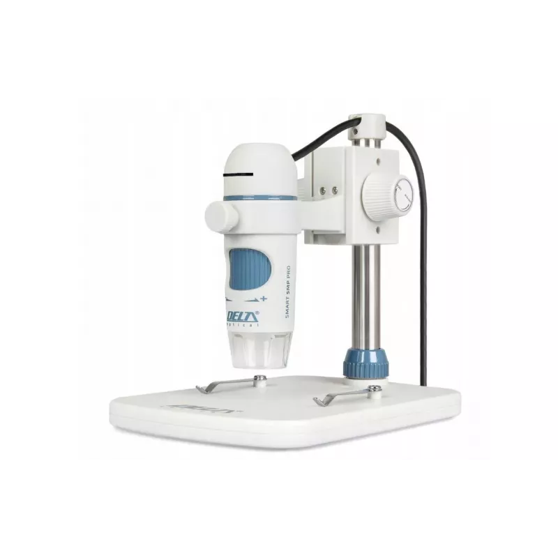 Delta Optical Smart 5MP Pro Microscopio digital 20-300x USB 2.0 con soporte metálico