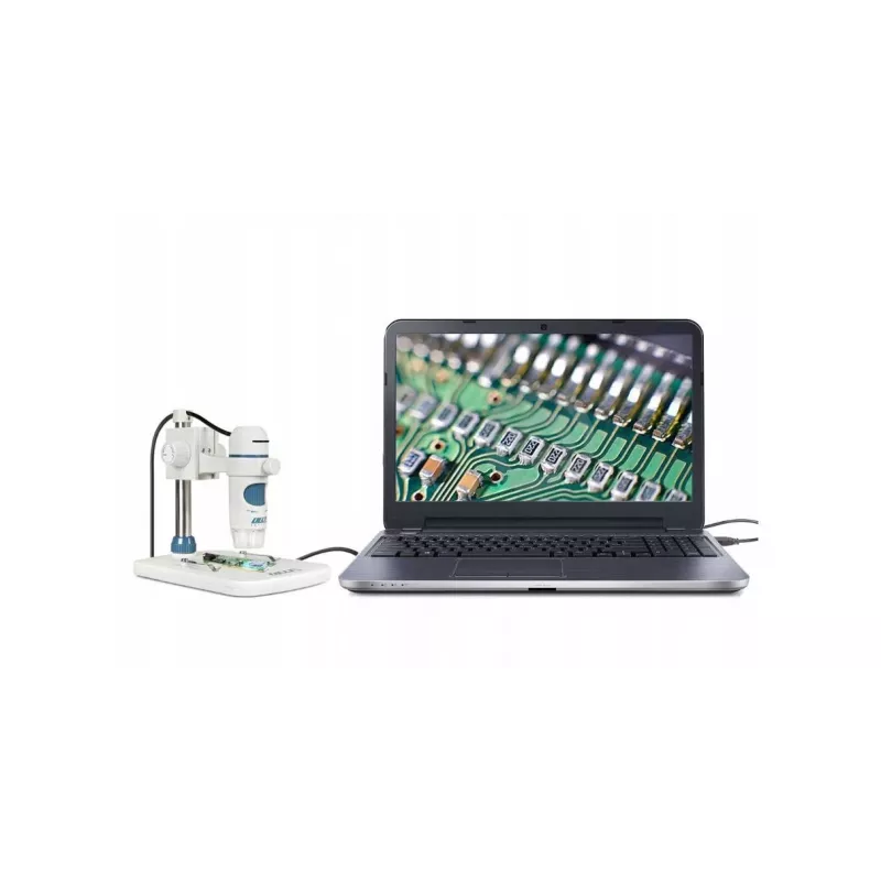 Delta Optical Smart 5MP Pro Microscopio digital 20-300x USB 2.0 con soporte metálico