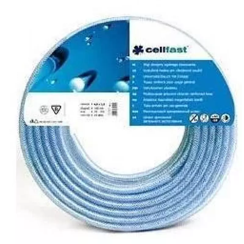 CELLFAST Manguera Multiusos Reforzada 6,0x2,5 mm 110 m sobre Soporte