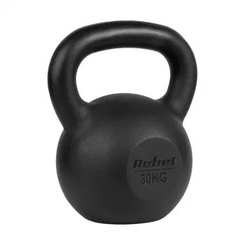 REBEL ACTIVE kettlebell de hierro fundido 30 kg, negro